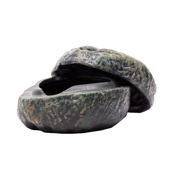 Zoo Med Repti Shelter 3-in-1 Cave Terrarium Hideaway Black 6in SM