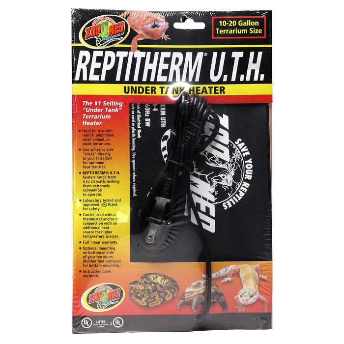 Zoo Med ReptiTherm Under Tank Heater (U.T.H) 8watt 6in X 8in SM