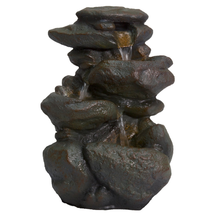 Zoo Med Repti Rapids LED Rock Waterfall Brown SM