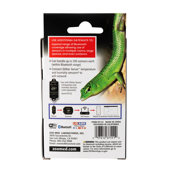 Zoo Med Slither Sense Remote Temperature/Humidity Monitoring System Gateway Only