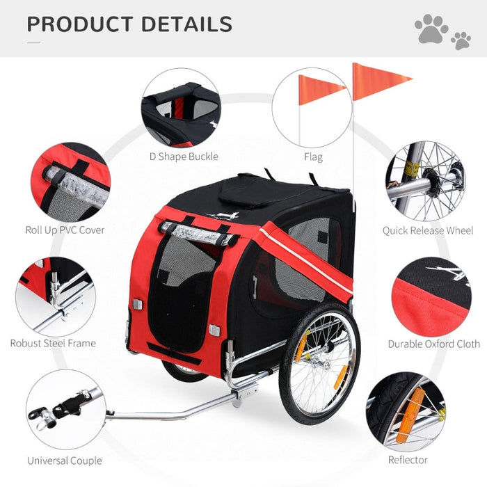 Furr Baby Gifts Bike Trailer Cargo Cart for Dogs and Pets