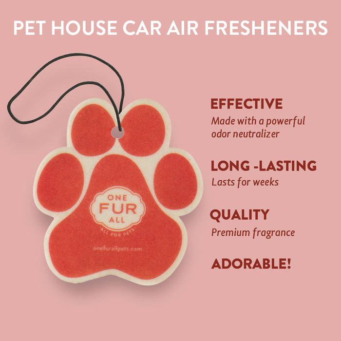 One Fur All Ruby Red Grapefruit Car Air Freshener