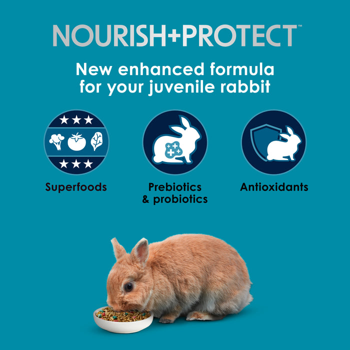Kaytee Forti-Diet Pro Health Nourish+Protect Juvenile Rabbit Food Alfalfa 3 Pounds