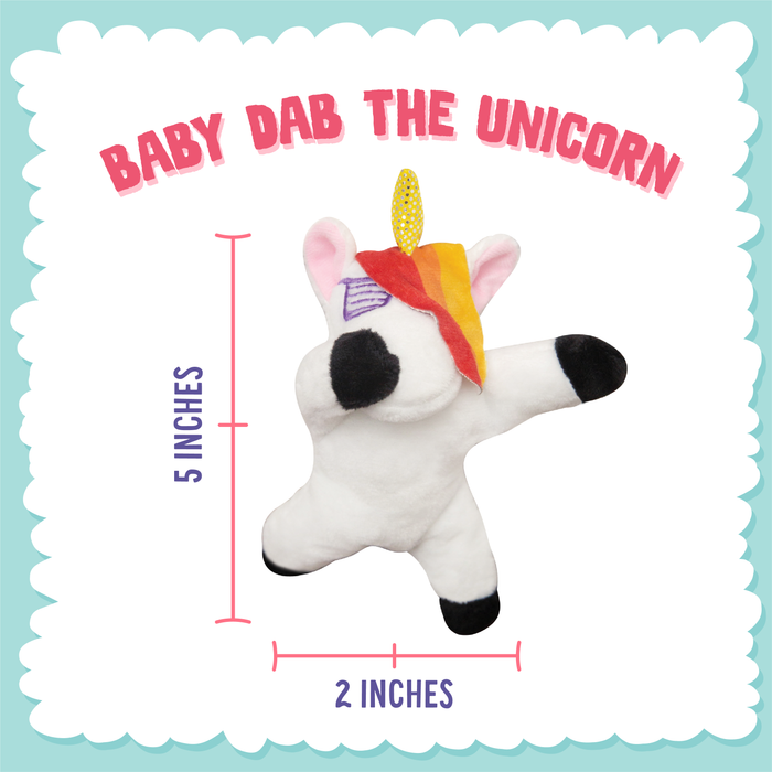 SnugArooz Baby Dab the Unicorn Plush Dog Toy