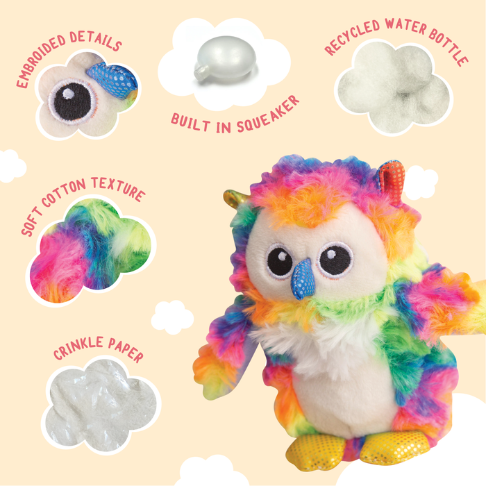 SnugArooz Baby Hootie the Owl Plush Dog Toy