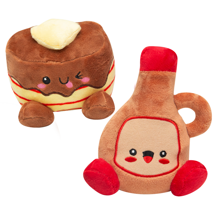 SnugArooz Pancake and Syrup 2pk Plush Dog Toy