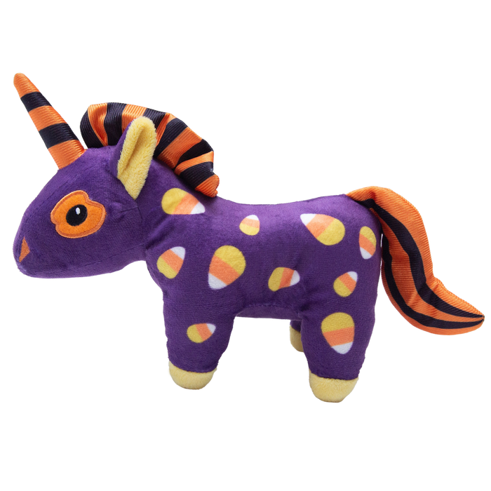 SnugArooz Candy Corn Unicorn Plush Dog Toy