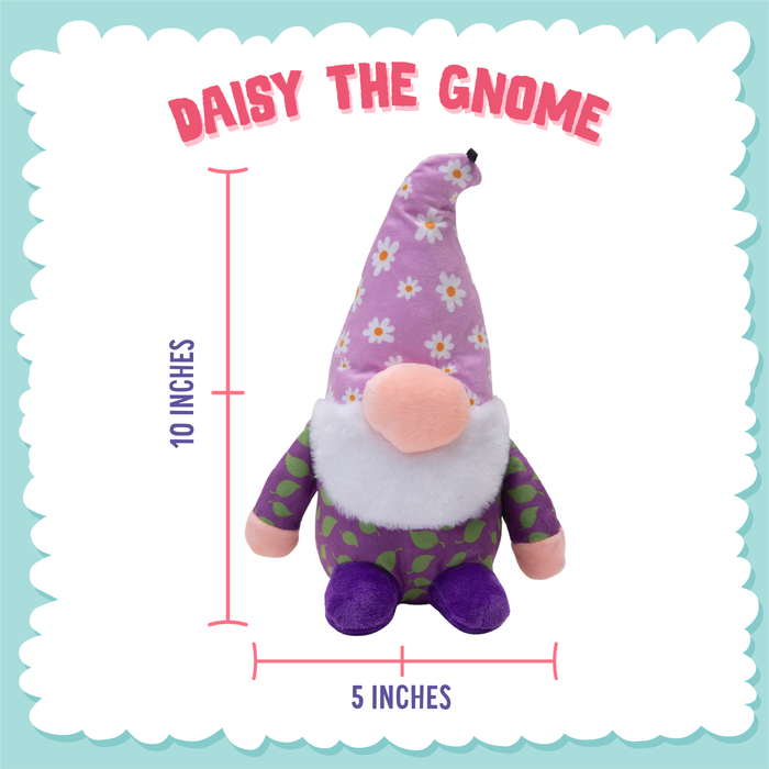 SnugArooz Daisy the Gnome Plush Dog Toy