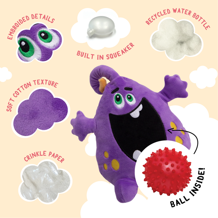 SnugArooz Distracting Dave Plush Dog Toy