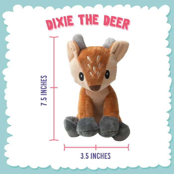 SnugArooz Dixie the Deer Plush Dog Toy