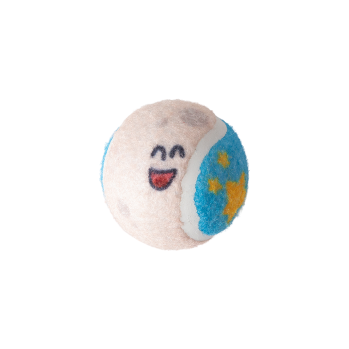 SnugArooz Deep Space 3pk Squeaky Tennis Balls Dog Toy