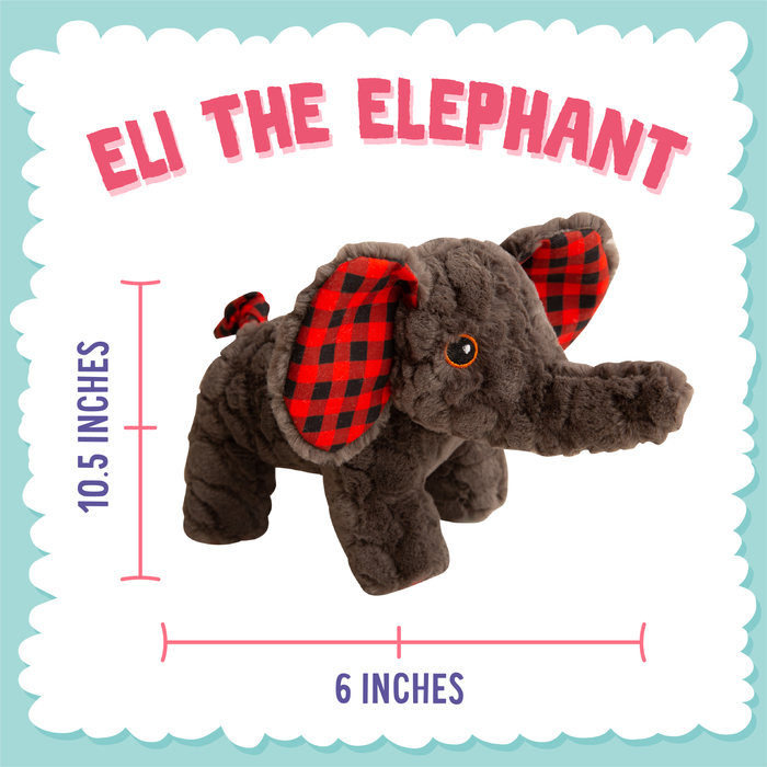 SnugArooz Eli the Elephant Plush Dog Toy