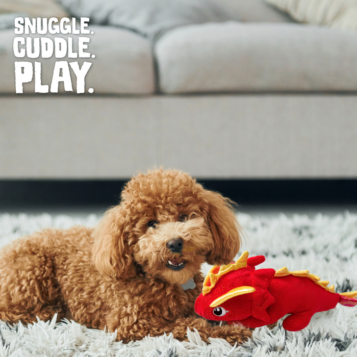SnugArooz Fire the Dragon Plush Dog Toy