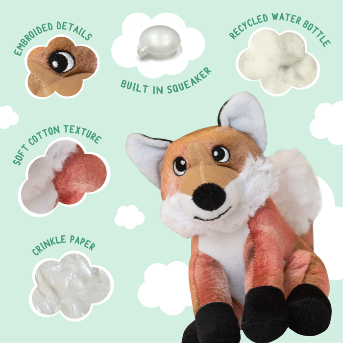 SnugArooz Fitz the Fox Plush Dog Toy
