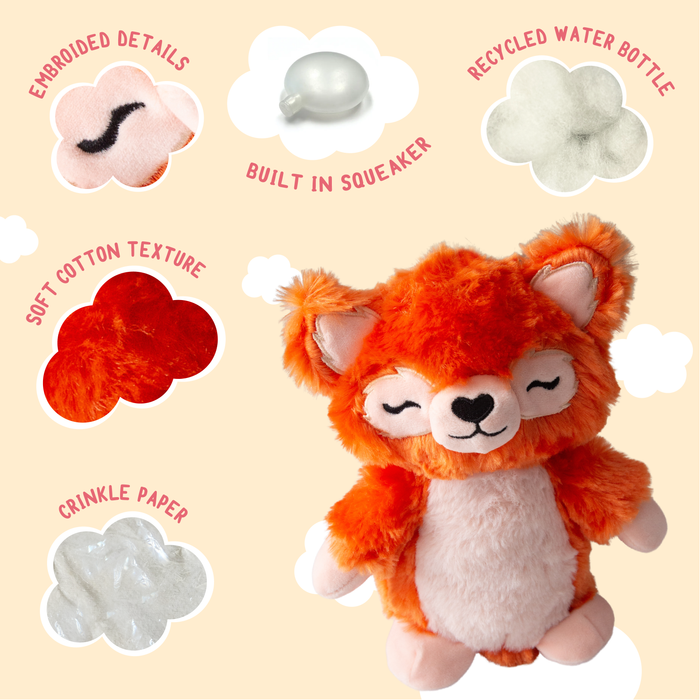 SnugArooz Foxy the Panda Plush Dog Toy