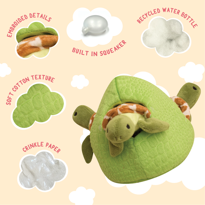 SnugArooz Hide & Seek Reef Plush Dog Toy