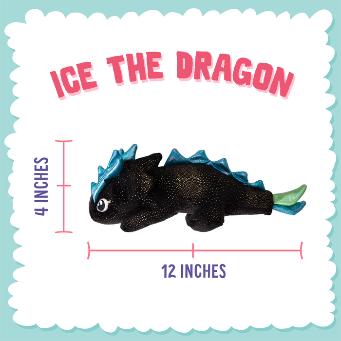 SnugArooz Ice the Dragon Plush Dog Toy