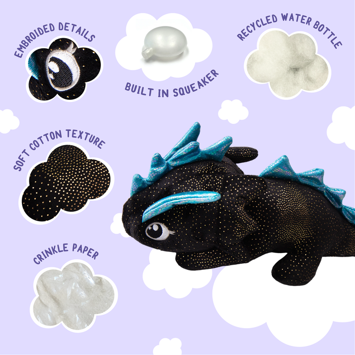 SnugArooz Ice the Dragon Plush Dog Toy