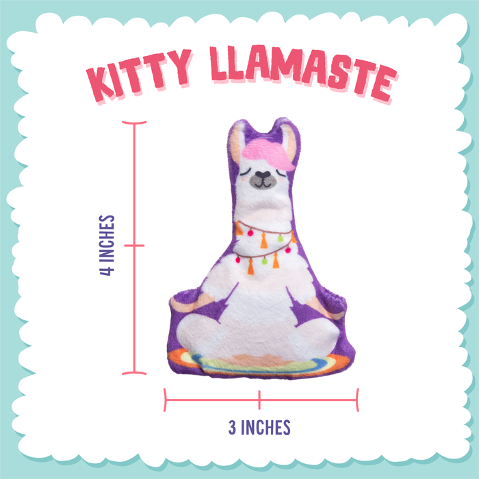 SnugArooz Kitty Llamaste with Catnip Plush Cat Toy