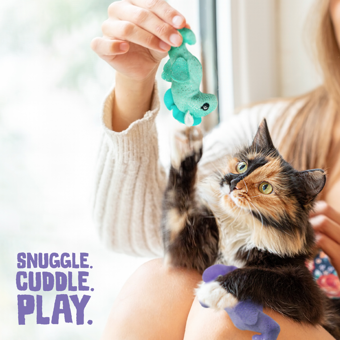 SnugArooz Kitty Seahorse with Catnip Plush Cat Toy (Pack of 2)