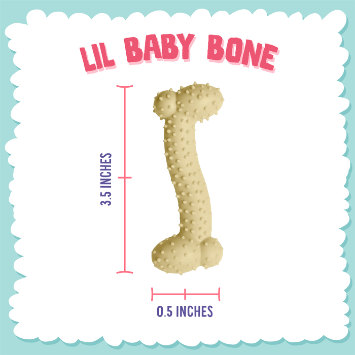 SnugArooz Lil Baby Bone Dog Chew Toy