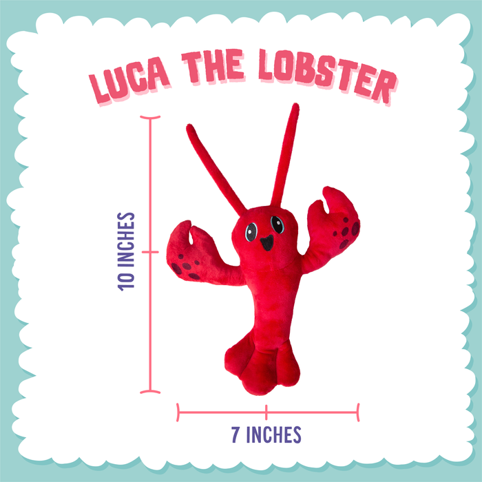 SnugArooz Luca the Lobster Plush Dog Toy