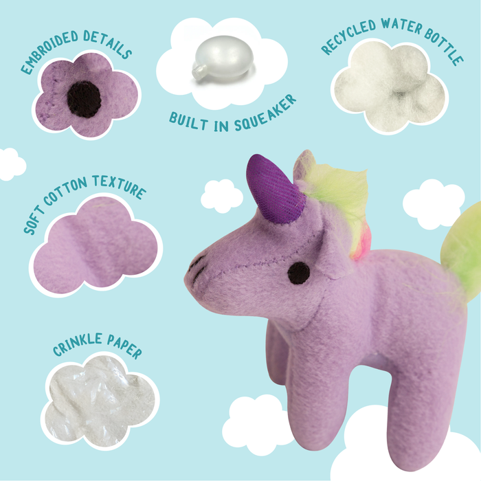 SnugArooz Magical Unicorn Plush Dog Toy