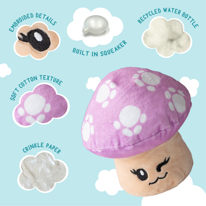 SnugArooz Magic the Mushroom Plush Dog Toy