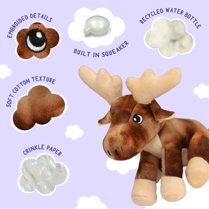 SnugArooz Marty the Moose Plush Dog toy