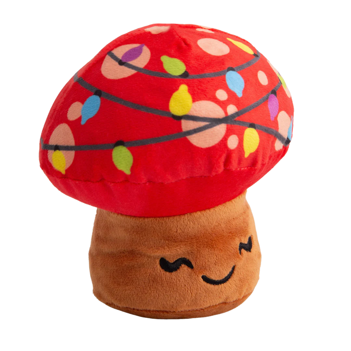 SnugArooz Merry Mushroom Plush Dog Toy