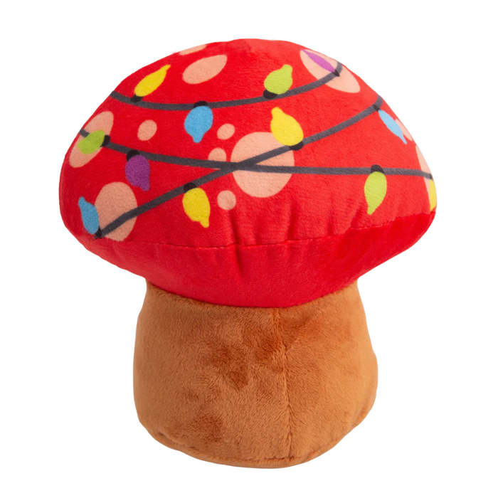 SnugArooz Merry Mushroom Plush Dog Toy
