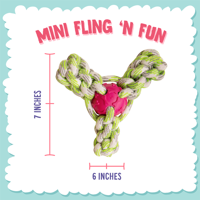 SnugArooz Mini Fling 'N Fun Rope Dog Toy