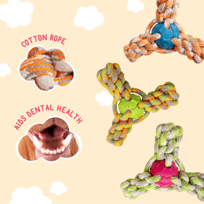 SnugArooz Mini Fling 'N Fun Rope Dog Toy