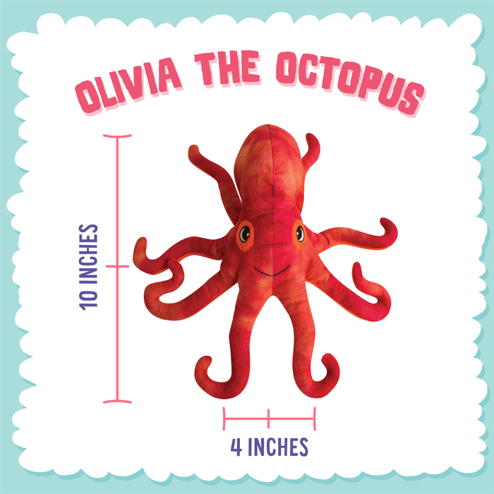 SnugArooz Olivia the Octopus Plush Dog Toy