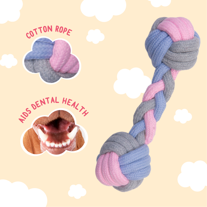 SnugArooz Pastel Knots Rope Dog Toy