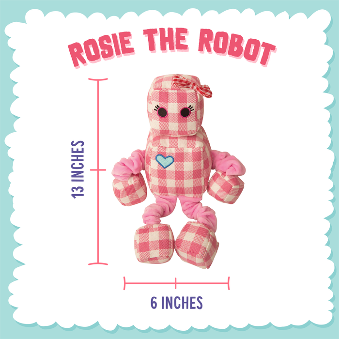 SnugArooz Rosie the Robot Plush Dog Toy