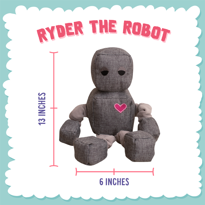 SnugArooz Ryder the Robot Plush Dog Toy