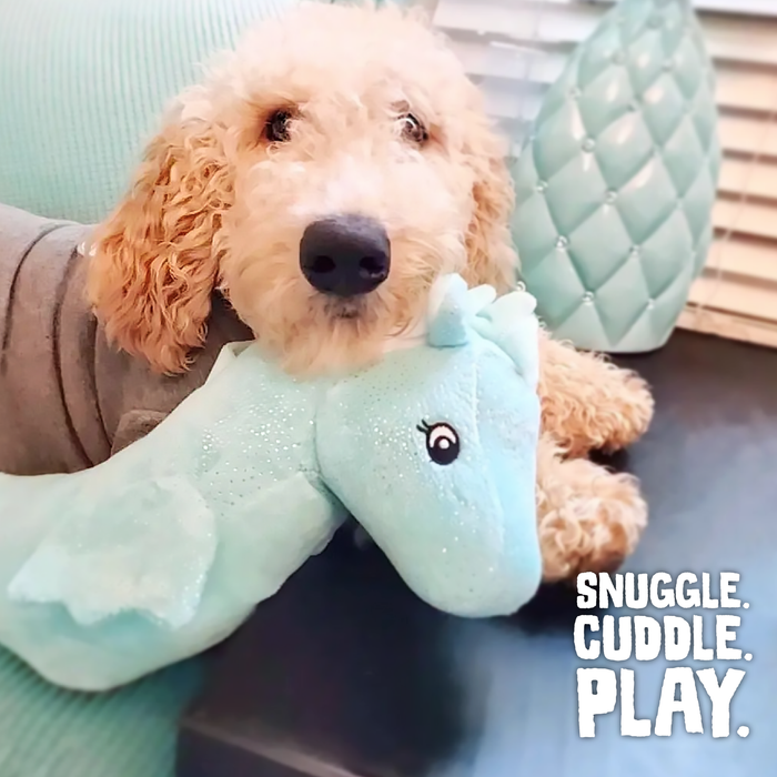 SnugArooz Sandy the Sea Horse Plush Dog Toy