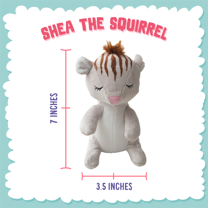 SnugArooz Shea the Squirrel Plush Dog Toy