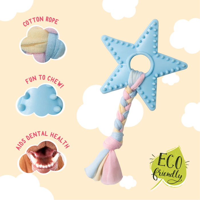 SnugArooz Lil Star Chew Rope Dog Toy