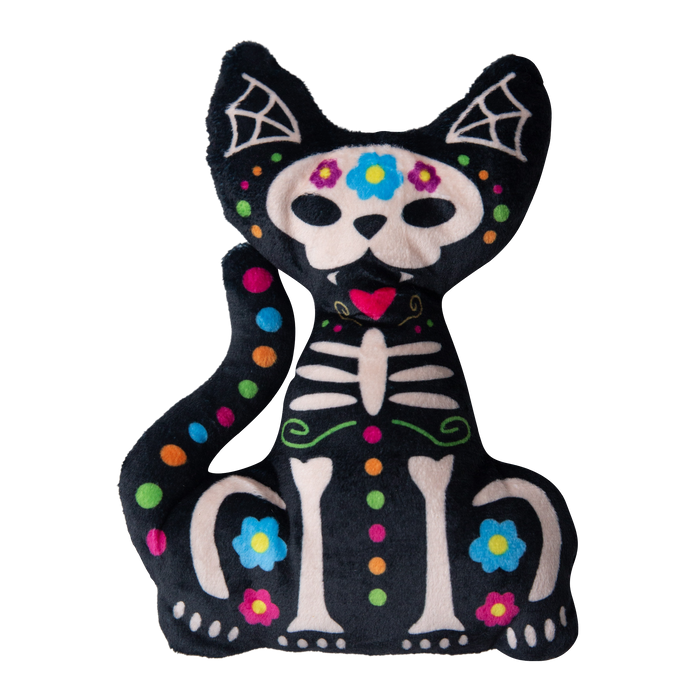 SnugArooz Scare Dee Cat Plush Dog Toy