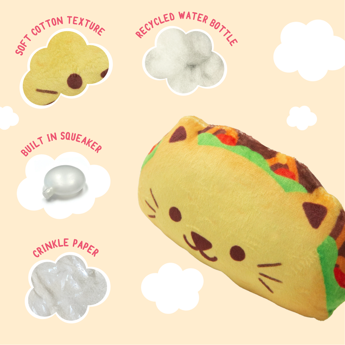 SnugArooz #tacocat Plush Dog Toy