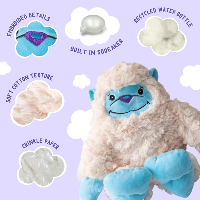 SnugArooz Tom Yeti Plush Dog Toy