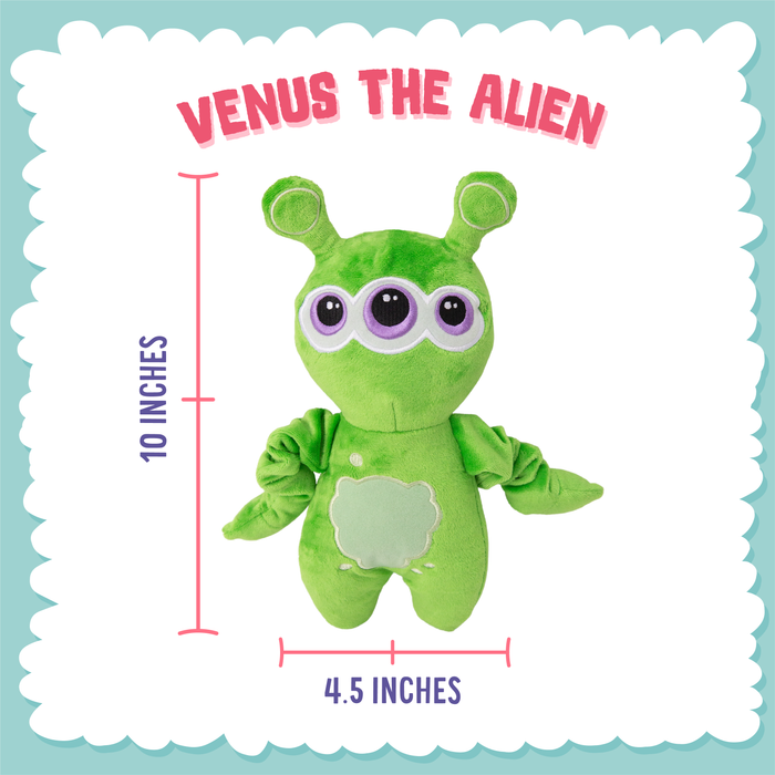 SnugArooz Venus the Alien Plush Dog Toy
