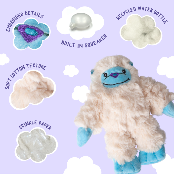 SnugArooz Young Yeti Plush Dog Toy