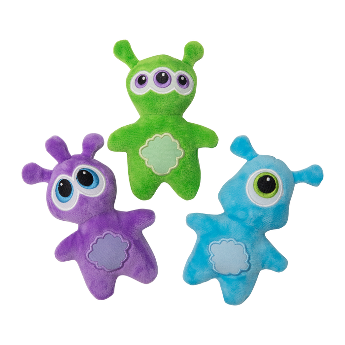 SnugArooz ooOOOooo Aliens 3 Pack Plush Dog Toy
