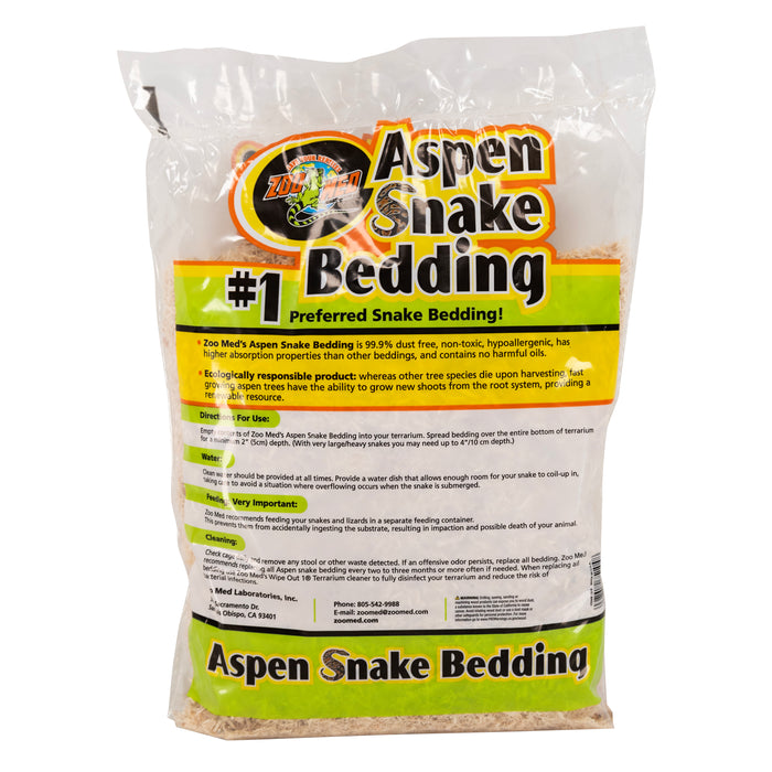 Zoo Med Aspen Snake Bedding Tan 4 qt