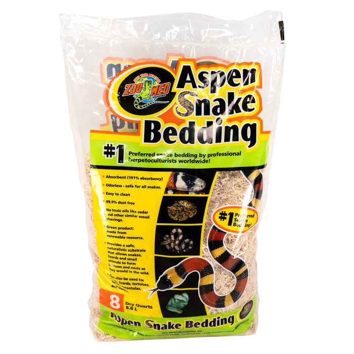 Zoo Med Aspen Snake Bedding Tan 8 qt