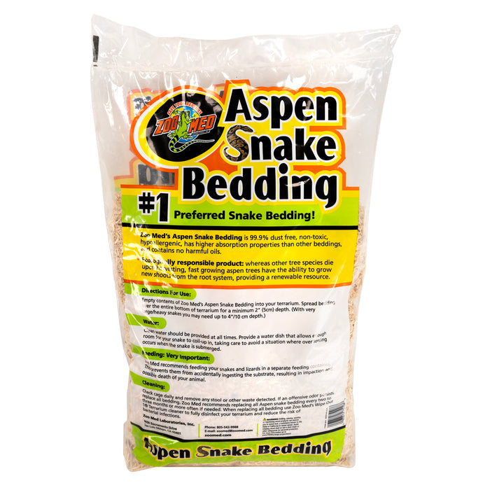 Zoo Med Aspen Snake Bedding Tan 8 qt