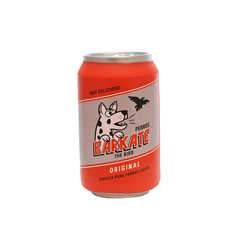 Silly Squeaker Beer Can Barkate Dog Toy